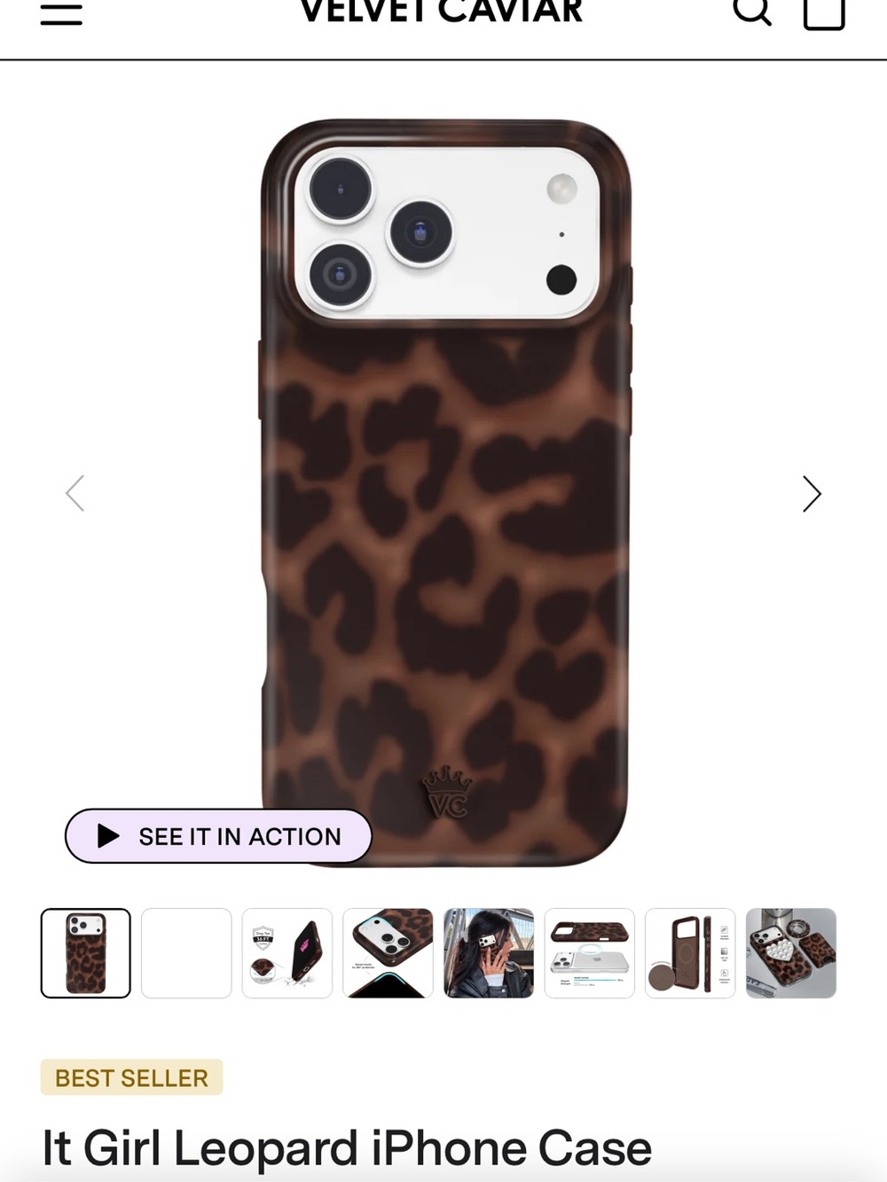 Velvet Caviar Brown Leopard Print iPhone Case - Dark Brown & Medium Brown